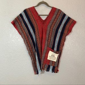 Elephant Jungle Sanctuary Poncho size Large